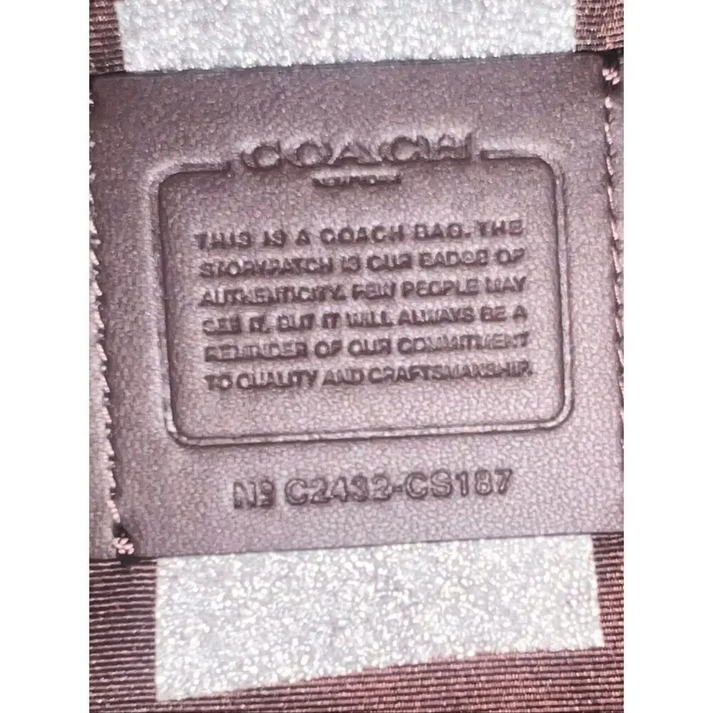 🔥🎁NWT! Coach Sig GALLERY Tote Handbag Khaki/Black Msrp:$378.00 - Picture 7 of 8